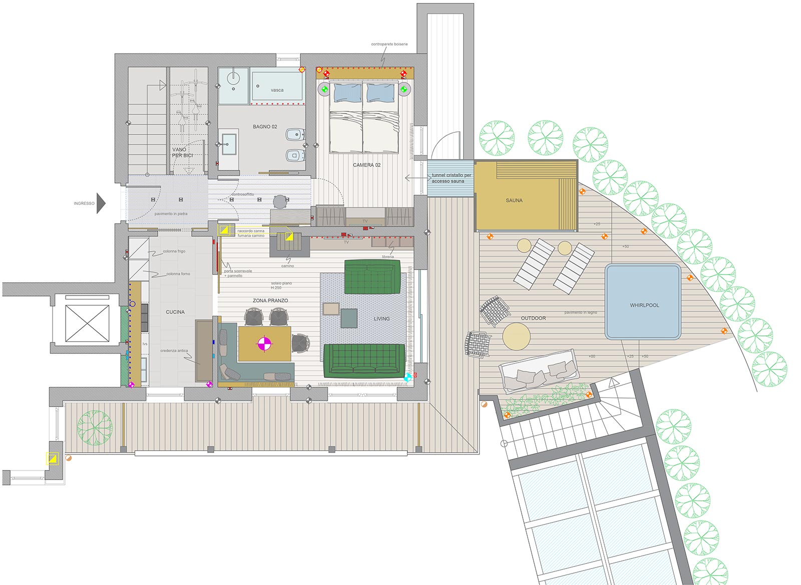 progetto residence a san cassiano